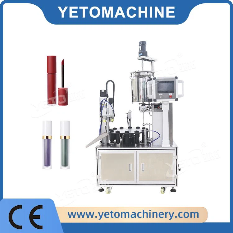Mesin penutup pengisian lipgloss otomatis
