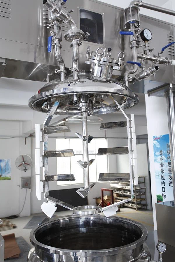 Vacuum Cosmetic Ointment Mixing Emulsifying Making Machine