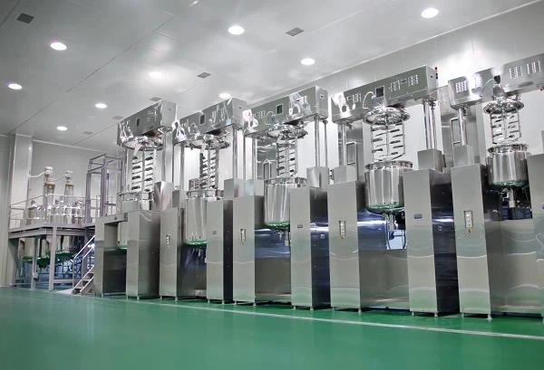 Vacuum Cosmetic Ointment Mixing Emulsifying Making Machine