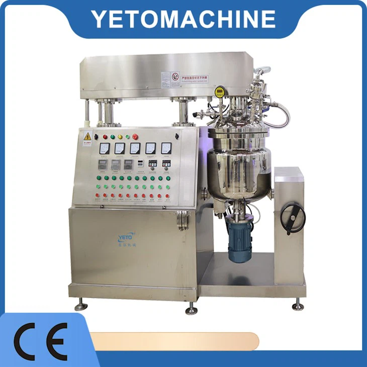 Laboratorium 10L Berkecepatan Tinggi Vakum Minyak Air Emulsi Homogeniser Mesin Emulsifier